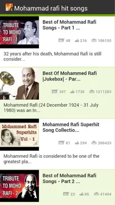 Mohammad rafi hit songs android App screenshot 1